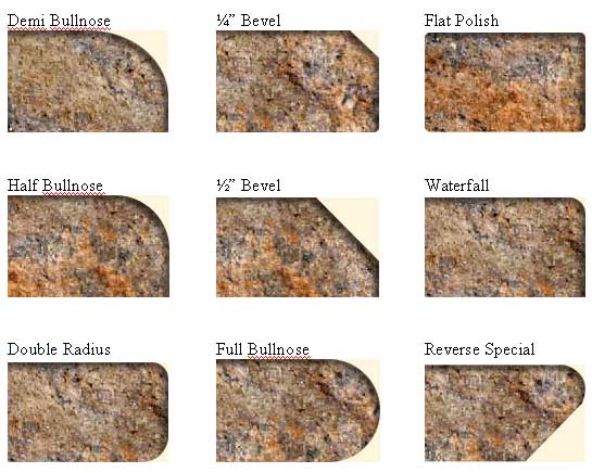 granite edge profiles