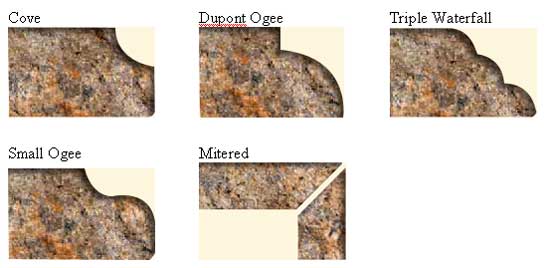 granite edge profiles
